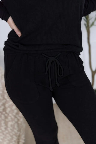 Annie Luxe Brushed Ribbed Joggers in Solids (8 Colors)-10- Bottoms Non-Denim-MICHELLE MAE-Styled by Stacked - A Plus Size Women's Boutique in Lakeville, MN