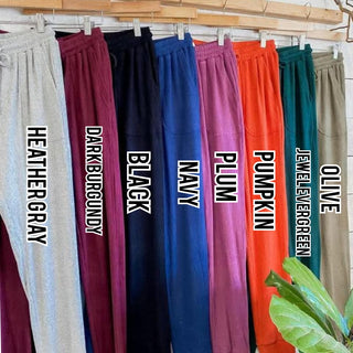 Annie Luxe Brushed Ribbed Joggers in Solids (8 Colors)-10- Bottoms Non-Denim-MICHELLE MAE-Styled by Stacked - A Plus Size Women's Boutique in Lakeville, MN