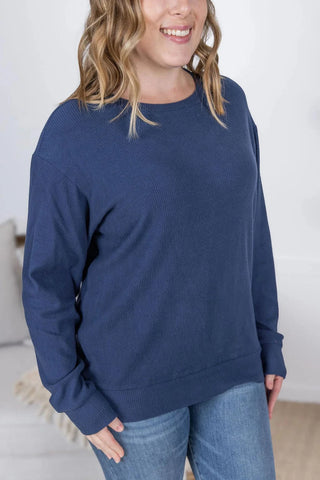 Annie Luxe Brushed Ribbed Pullovers in Solids (18 COLORS)-2- Long Sleeve Tops-MICHELLE MAE-Styled by Stacked - A Plus Size Women's Boutique in Lakeville, MN