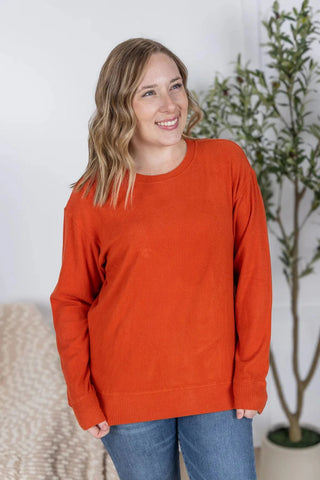 Annie Luxe Brushed Ribbed Pullovers in Solids (18 COLORS)-2- Long Sleeve Tops-MICHELLE MAE-Styled by Stacked - A Plus Size Women's Boutique in Lakeville, MN
