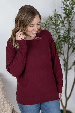 Annie Luxe Brushed Ribbed Pullovers in Solids (18 COLORS)-2- Long Sleeve Tops-MICHELLE MAE-Styled by Stacked - A Plus Size Women's Boutique in Lakeville, MN
