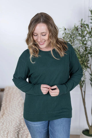 Annie Luxe Brushed Ribbed Pullovers in Solids (18 COLORS)-2- Long Sleeve Tops-MICHELLE MAE-Styled by Stacked - A Plus Size Women's Boutique in Lakeville, MN