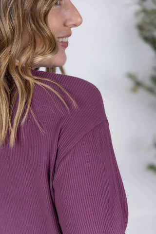 Annie Luxe Brushed Ribbed Pullovers in Solids (18 COLORS)-2- Long Sleeve Tops-MICHELLE MAE-Styled by Stacked - A Plus Size Women's Boutique in Lakeville, MN