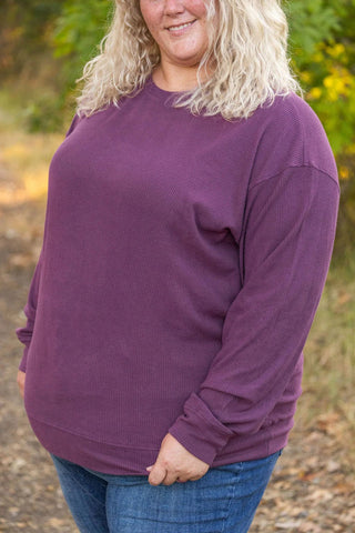 Annie Luxe Brushed Ribbed Pullovers in Solids (18 COLORS)-2- Long Sleeve Tops-MICHELLE MAE-Styled by Stacked - A Plus Size Women's Boutique in Lakeville, MN