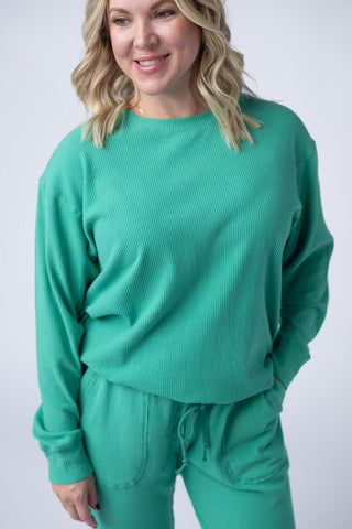 2- Long Sleeve Tops Annie Luxe Brushed Ribbed Pullovers in Solids (18 COLORS) plus size clothing