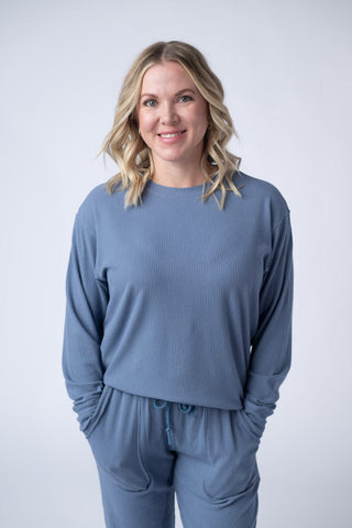 2- Long Sleeve Tops Annie Luxe Brushed Ribbed Pullovers in Solids (18 COLORS) plus size clothing