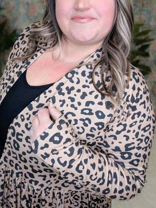 Anthea Tiered Cardigan in Leopard-4- Overlayer Tops-BE STAGE-Styled by Stacked - A Plus Size Women's Boutique in Lakeville, MN
