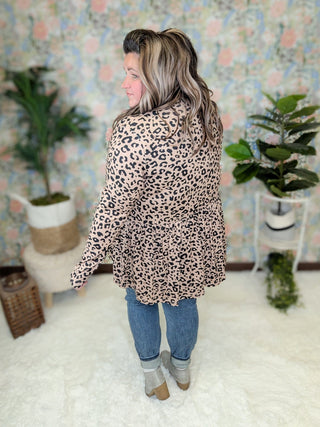 Anthea Tiered Cardigan in Leopard-4- Overlayer Tops-BE STAGE-Styled by Stacked - A Plus Size Women's Boutique in Lakeville, MN