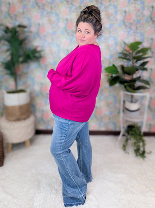 Anya Scoopneck Boxy Pullover in Scuba Solids-2- Long Sleeve Tops-WHITE BIRCH-Styled by Stacked - A Plus Size Women's Boutique in Lakeville, MN