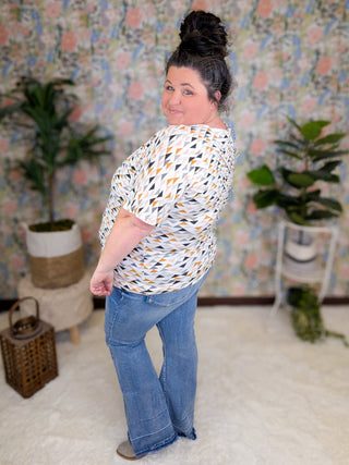 Ashley Ultimate Dolman Short Sleeve Tee- SELECT PRINTS-1- ShortSlv/Slvless Tops-Michelle Mae-Styled by Stacked - A Plus Size Women's Boutique in Lakeville, MN