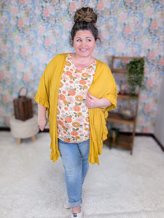 1- ShortSlv/Slvless Tops Ashley Ultimate Dolman Short Sleeve Tee in Florals plus size clothing