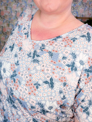 1- ShortSlv/Slvless Tops Ashley Ultimate Dolman Short Sleeve Tee in Florals plus size clothing