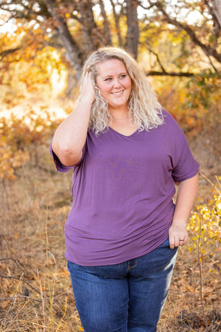 Ashley Ultimate Dolman Tee in Short Sleeve Solids (15 colors)-1- ShortSlv/Slvless Tops-Michelle Mae-Styled by Stacked - A Plus Size Women's Boutique in Lakeville, MN