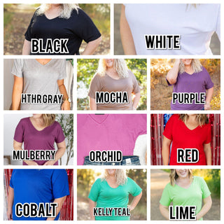 Ashley Ultimate Dolman Tee in Short Sleeve Solids (15 colors)-1- ShortSlv/Slvless Tops-Michelle Mae-Styled by Stacked - A Plus Size Women's Boutique in Lakeville, MN