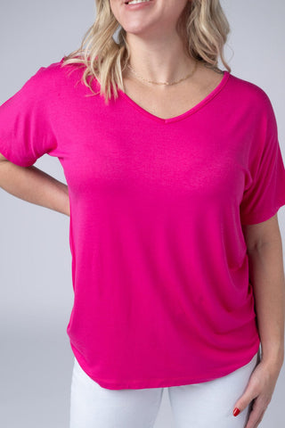 1- ShortSlv/Slvless Tops Ashley Ultimate Dolman Tee in Short Sleeve Solids (15 colors) plus size clothing
