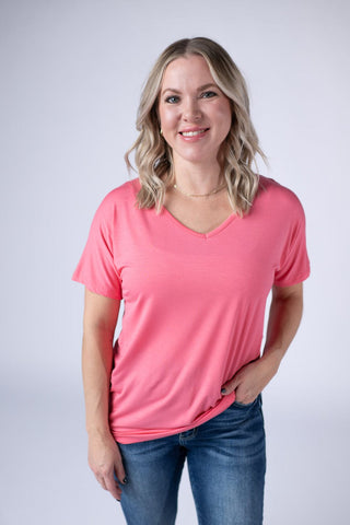 1- ShortSlv/Slvless Tops Ashley Ultimate Dolman Tee in Short Sleeve Solids (15 colors) plus size clothing