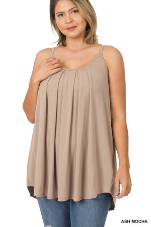 Vibe & Flow Pleated Tank
