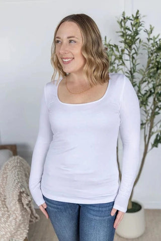 Bailey U-Neck Long Sleeve in Solids (9 colors)-2- Long Sleeve Tops-MICHELLE MAE-Styled by Stacked - A Plus Size Women's Boutique in Lakeville, MN
