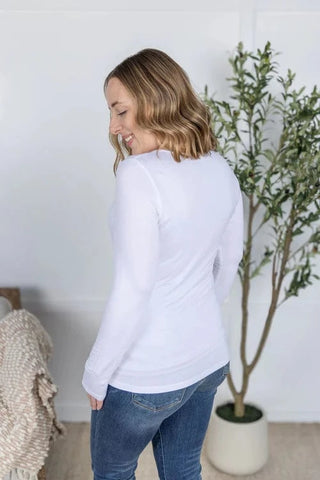 Bailey U-Neck Long Sleeve in Solids (9 colors)-2- Long Sleeve Tops-MICHELLE MAE-Styled by Stacked - A Plus Size Women's Boutique in Lakeville, MN