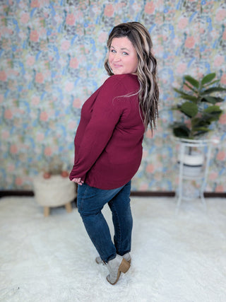 Bailey U-Neck Long Sleeve in Solids (9 colors)-2- Long Sleeve Tops-MICHELLE MAE-Styled by Stacked - A Plus Size Women's Boutique in Lakeville, MN