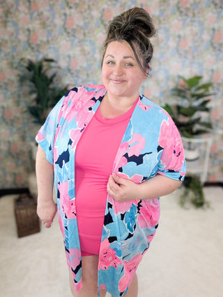 ***Beckett Rash Guard 2pc Swimsuit w/Shorts-SWIMWEAR-WHITE BIRCH-Styled by Stacked - A Plus Size Women's Boutique in Lakeville, MN