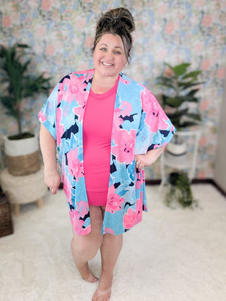 ***Beckett Rash Guard 2pc Swimsuit w/Shorts-SWIMWEAR-WHITE BIRCH-Styled by Stacked - A Plus Size Women's Boutique in Lakeville, MN