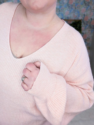 2- Long Sleeve Tops Bethanie Luxe Bow Back Sweater plus size clothing