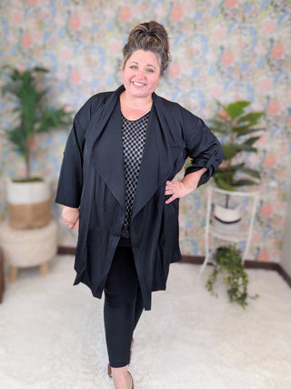 Betsy Button Sleeve Solid Oversized Cardigan (2 Colors)-4- Overlayer Tops-WHITE BIRCH-Styled by Stacked - A Plus Size Women's Boutique in Lakeville, MN