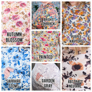 Blair Mockneck Long Sleeve w/Thumbholes in Florals (13 Prints)-2- Long Sleeve Tops-MICHELLE MAE-Styled by Stacked - A Plus Size Women's Boutique in Lakeville, MN