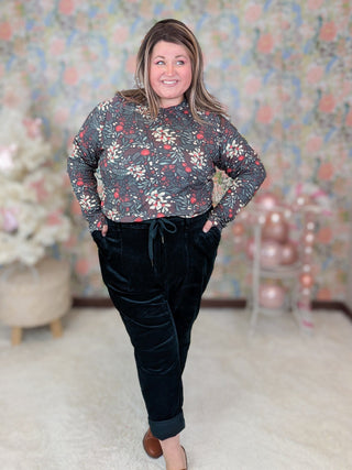 Judy Blue Corduroy Jogger in Evergreen-9- Bottoms Denim-Judy Blue-Styled by Stacked - A Plus Size Women's Boutique in Lakeville, MN