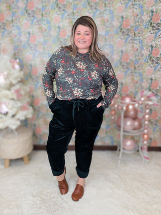 Judy Blue Corduroy Jogger in Evergreen-9- Bottoms Denim-Judy Blue-Styled by Stacked - A Plus Size Women's Boutique in Lakeville, MN