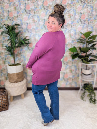 Blair Mockneck Long Sleeve with Thumbholes in Solids (7 Colors)-2- Long Sleeve Tops-MICHELLE MAE-Styled by Stacked - A Plus Size Women's Boutique in Lakeville, MN