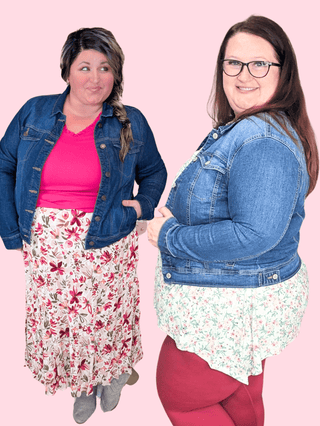 Blue Jean Baby Classic Stretch Denim Jacket (2 washes)-4- Overlayer Tops-enjean-Styled by Stacked - A Plus Size Women's Boutique in Lakeville, MN