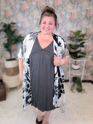 Breanna Ruffle Detail Flowy Tank Dress in Solids-11- Dress/Romp/Jump-HEIMISH-Styled by Stacked - A Plus Size Women's Boutique in Lakeville, MN