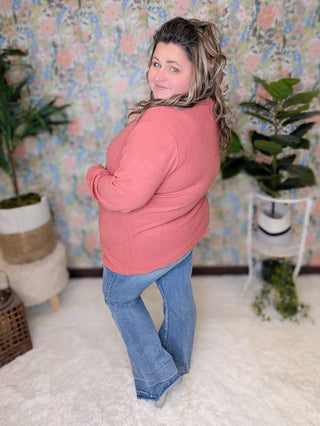 Brielle Brushed Ribbed Button Henley (Solids)-2- Long Sleeve Tops-MICHELLE MAE-Styled by Stacked - A Plus Size Women's Boutique in Lakeville, MN