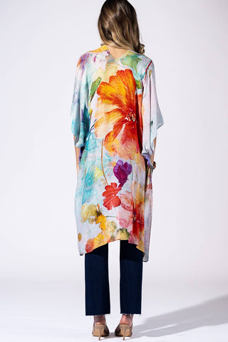 Britton Watercolor Petal Kimono-4- Overlayer Tops-Urbanista-Styled by Stacked - A Plus Size Women's Boutique in Lakeville, MN