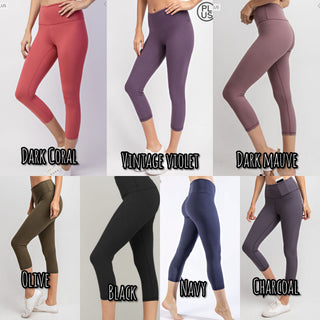 Buttery Soft Capri Length Leggings-8- Legging/Lounge/Bralette-rae mode-Styled by Stacked - A Plus Size Women's Boutique in Lakeville, MN