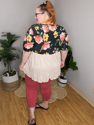 Buttery Soft Capri Length Leggings-8- Legging/Lounge/Bralette-rae mode-Styled by Stacked - A Plus Size Women's Boutique in Lakeville, MN