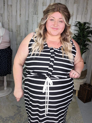 Call It a Tie Button Front Midi Dress (5 colors)-11- Dress/Romp/Jump-Michelle Mae-Styled by Stacked - A Plus Size Women's Boutique in Lakeville, MN