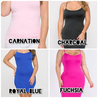Cami Strap Long Tank (12 Colors)-5- Year Round Underlayers-dynamic fashion-Styled by Stacked - A Plus Size Women's Boutique in Lakeville, MN