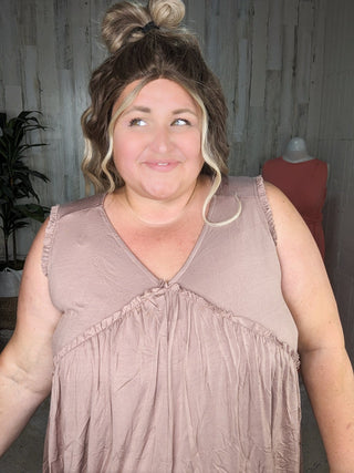 Candace Ultimate No-Cling Flowy Tiered Tank (7 Colors)-1- ShortSlv/Slvless Tops-KORI-Styled by Stacked - A Plus Size Women's Boutique in Lakeville, MN
