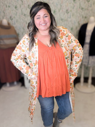 Candy Fit + Flow Short Sleeve Babydoll Top-1- ShortSlv/Slvless Tops-KORI-Styled by Stacked - A Plus Size Women's Boutique in Lakeville, MN