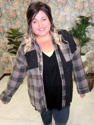 Candy Fit + Flow Short Sleeve Babydoll Top-1- ShortSlv/Slvless Tops-KORI-Styled by Stacked - A Plus Size Women's Boutique in Lakeville, MN