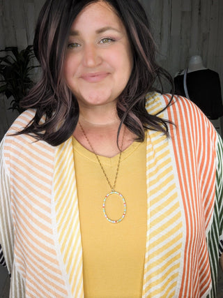 Cate Colorblock Striped Kimono-4- Overlayer Tops-urbanista-Styled by Stacked - A Plus Size Women's Boutique in Lakeville, MN