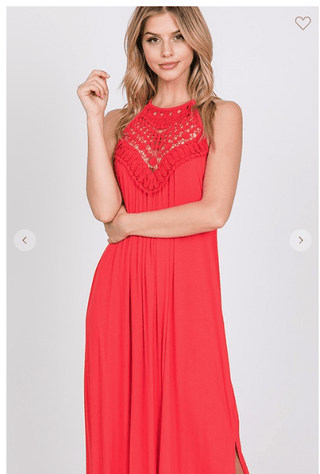Charlee Crochet Top Maxi Dress (4 Colors)-11- Dress/Romp/Jump-CY fashion-Styled by Stacked - A Plus Size Women's Boutique in Lakeville, MN