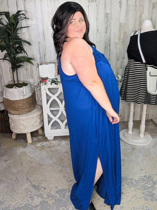 Charlee Crochet Top Maxi Dress (4 Colors)-11- Dress/Romp/Jump-CY fashion-Styled by Stacked - A Plus Size Women's Boutique in Lakeville, MN