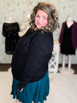 Clarke Boatneck Luxe Ribbed Dolman Sweater (2 Colors)-2- Long Sleeve Tops-WHITE BIRCH-Styled by Stacked - A Plus Size Women's Boutique in Lakeville, MN