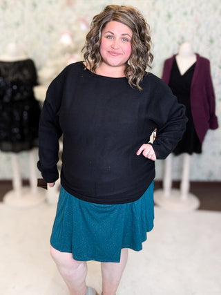 Clarke Boatneck Luxe Ribbed Dolman Sweater (2 Colors)-2- Long Sleeve Tops-WHITE BIRCH-Styled by Stacked - A Plus Size Women's Boutique in Lakeville, MN