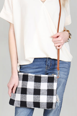 Buffalo Plaid Crossbody Bag