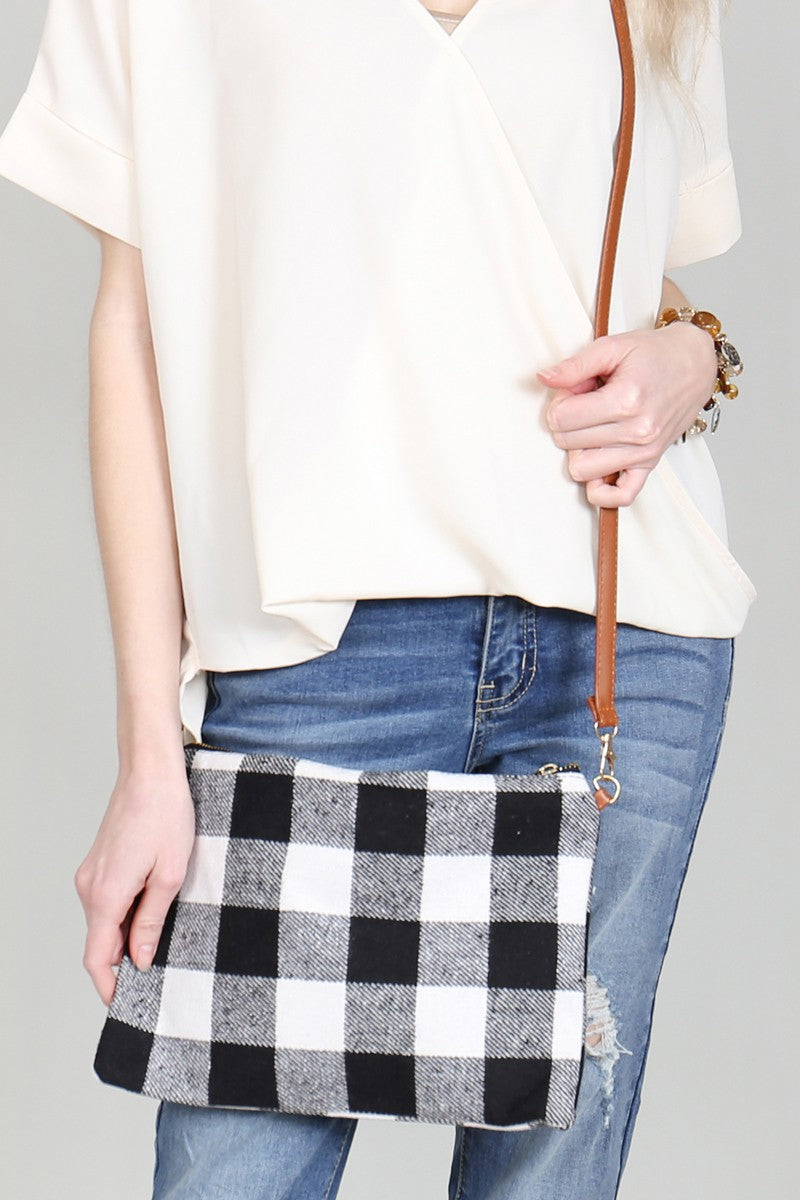 Buffalo Plaid Crossbody Bag